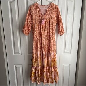 Pink Chicken Dress XS Ditsy Floral